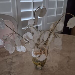 Neiman Marcus Faux Floral Arrangement with Vanilla Accents